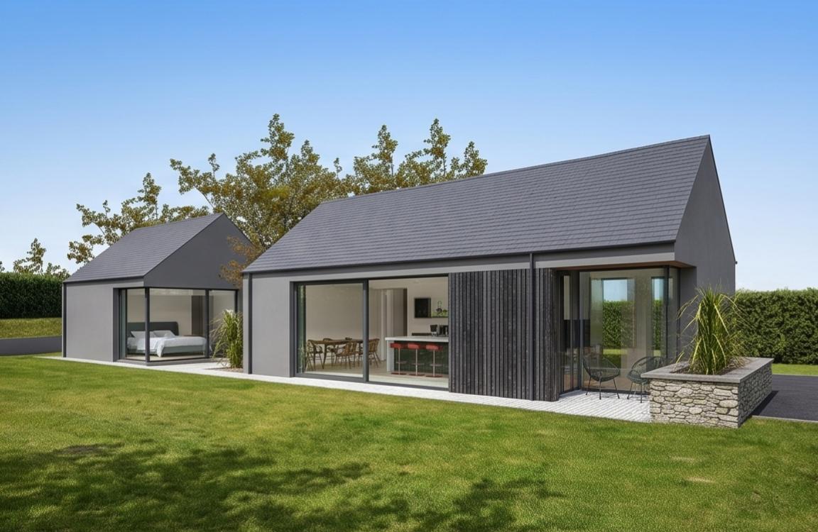 Courtyard House space planning by architects in Cork